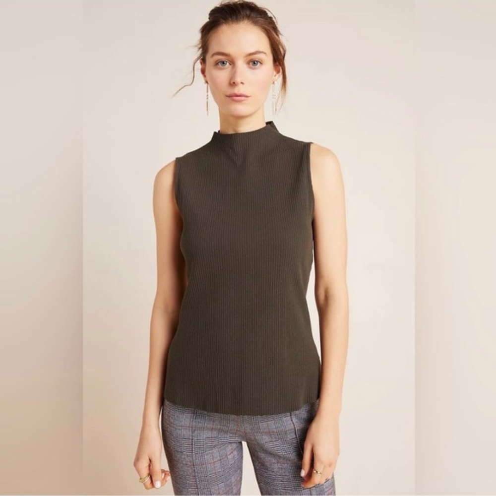Eri & Ali Anthropologie Olive Top